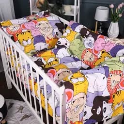 Комплект постільної білизни MirSon Бязь 17-0674 Rainbow Zoo 110х140 різнобарвний (2200010257311)