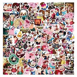 Стікерпак Гравіті Фолз Набір наклейок GeekLand Gravity Falls 100 штук
