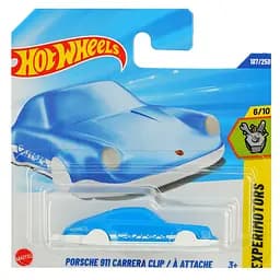Базовая машинка Hot Wheels Experimotors Porsche 911 Carrera Clip/A Attache голубая (5785) JBC11-N521         