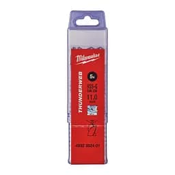 Свердло по металу THUNDERWEB HSS-G MILWAUKEE DIN338, діаметр 11,0x142х94мм, (5шт), пластикова коробка
