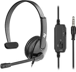 Гарнітура для ПК 2E CH12 Mono On-Ear 3.5 мм / 2 x 3.5 мм (2E-CH12MJ)
