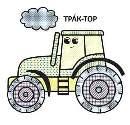 Водяні розмальовки з великими картинками для малят. Трактор - мініатюра 3