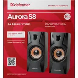 Акустика Defender Aurora S8 Black 2.0, 8 W, USB (65408) - мініатюра 2