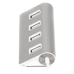 Концентратор Maxxter USB 2.0 Type-A 4 ports silver (HU2A-4P-01) - мініатюра 3