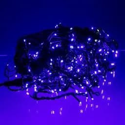 Уличная гирлянда Бахрома GarlandoPro 20 м 335 LED черная проволока Синяя 20MBBL