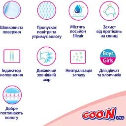 Підгузки на липучках GOO.N Plus для новонароджених NB (до 5 кг) 152 шт. - мініатюра 12