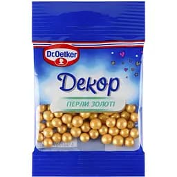 Посипка Dr.Oetker Декор Перли золоті 10 г (921348)