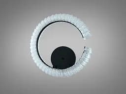 Стельова LED люстра чорна 50W пульт - мініатюра 3