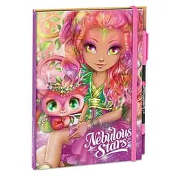 Блокнот черные листы Делюкс Хазелия Nebulous Stars 11583-2 с ручкой