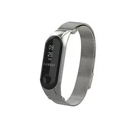 Ремінець для фітнес-браслета Boorui для Xiaomi Mi Band 3 і 4 міланська петля сріблястий - мініатюра 2