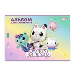 Зошит для малювання Yes А4 12 арк. скоба, з перфорацією 4 шт. (Gabby Dollhouse) (130618) - мініатюра 5