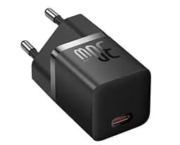 Мережевий зарядний пристрій Baseus GaN5S Fast Charger 1C 30 W EU P10162504113-00 Чорний - мініатюра 3