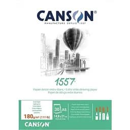 Склейка для рисунку Canson 1557 180г/м2 30л білий колір