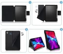 Чохол Primolux Transformer Latch для планшета Apple iPad Air 11" 2026 M4 (A3459 / A3460 / A3463) - Black - мініатюра 4
