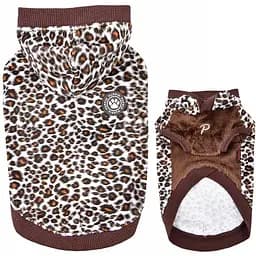 Puppia Leonard паппи леонард худи для собак, с капюшоном, леопардовый принт