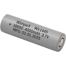 Аккумулятор Wimpex 18650 WX-1445 4000 Mah Li-Ion 3.7 V 500 циклов серый
