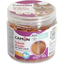 Лакомство для кошек Camon кубики куриные 1 см 60 г