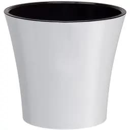 Вазон Santino Арте 1.2 л чорно-білий (ART12WHT/BL)