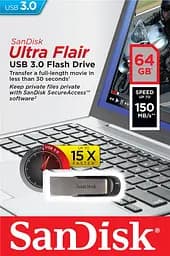 Накопичувач 64GB USB 3.0 Type-A Flair R150MB/s Срібний SanDisk teh0013429 - мініатюра 5