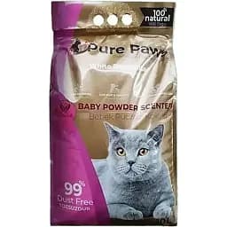 Наповнювач для котячого туалету Pure Paws White з Ароматом дитячої присипки  10 л