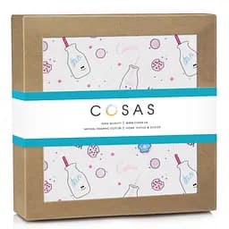 Пелюшка багаторазова Cosas непромокаюча Cookies Milk 100x140 см, біла