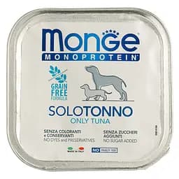 Вологий корм Monge Dog Solo, для дорослих собак, 100% тунець, 150 г