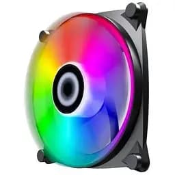 Вентилятор 120 мм GameMax Big Bowl чорний 120х120х25 мм ARGB підсвічування 1200 об/хв 28.8 дБ 3-pin/Molex/3-pin ARGB