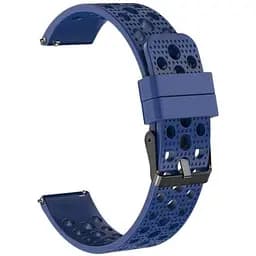 Ремінець double для Samsung Galaxy Watch 3 41mm - синій ширина кріплення 20мм силікон Watchbands (W39-1WB80051905)