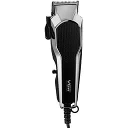 Машинка для стрижки (clipper) VGR V-130, 4 насадки, Серебристый