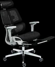Офісне крісло GT Racer чорне-біле (B-2450 White/Black) - мініатюра 6