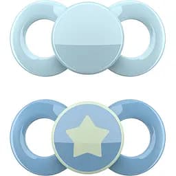 Пустышка ортодонтична Dentistar для мальчика 0-6 месяцев 2 шт