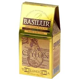 Чай черный Basilur Остров Цейлон Золотой 100г картон