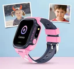 Дитячий смарт годинник з SIM-картою Lemfo H36D з GPS геолокацією, камерою, прослуховуванням та кнопкою SOS Рожевий - мініатюра 7
