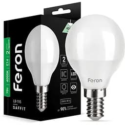Светодиодная лампа Feron LB-195 P45 230V 7W E14 4000K (25814)