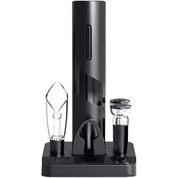Набір винний Circle Joy Black Warrior Electric Wine Opener 5 in 1 Gift Set (CJ-TZ08)