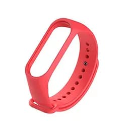 Силіконовий ремінець для фітнес браслета XiaomiXiaomi Smart Band 5 6 7 Pink Розовий