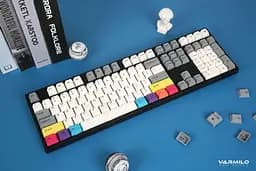 Клавіатура Varmilo APT108 CMYK C-TK Red WL/USB-A White Led (A93A024D4A5A17A007) - мініатюра 4