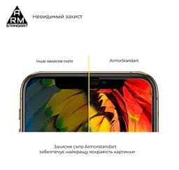 Захисне скло для TECNO POP 6 Pro (BE8), Full Glue, 2.5D, на весь екран, глянцеве, загартоване 9H, повне проклеювання по всій поверхні, з чорною рамкою, протиударне, ArmorStandart (ARM64794) - мініатюра 4