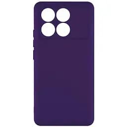 Чохол Silicone Cover з рамкою камери A Xiaomi Poco X6 Pro 5G Purple (34618_3342277)