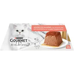 Уцінка. Вологий корм Gourmet Revelations Мус з лососем та підливкою повнораціонний для дорослих котів 114 г (2х57 г) - мініатюра 3