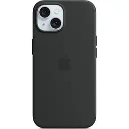 Чехол Silicone Case with MagSafe для Apple iPhone 15 Storm Black ААА [95899]