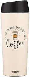 Термокружка Coffee Time 450мл нержавеющая сталь бежевый ARDESTO kuh0014293