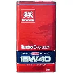 Олива моторна Wolver Turbo Evolution 15W-40 API CI-4/SL 5 л (46816)
