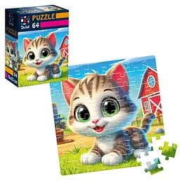 Пазли De.tail Забавне кошеня, 64 деталі, DT1234-24