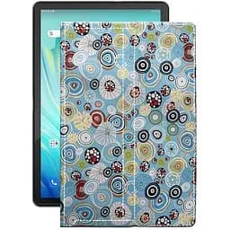 Чехол StatusCASE из экокожи для планшета Blackview Tab 10 Pro Круги-цветные