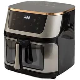 Аэрофритюрница безмасляная Henschll на 12л электрическая с сенсорным управлением 3600Вт Черный