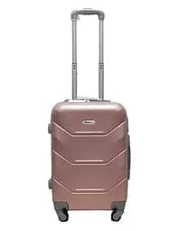 Валіза маленька S ABS-пластик Milano bag 147M 55×38×23см 45л Рожеве золото