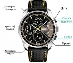 Чоловічий годинник Skmei 9106 Spider Жовтий - мініатюра 4