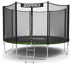 Батут із внутрішньою сіткою Zipro Jump Pro 12 футів 374 см чорно-зелений (5902659840738)