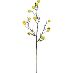 Штучна гілочка Devilon з жовто-червоними ягодами 68 см (130580)